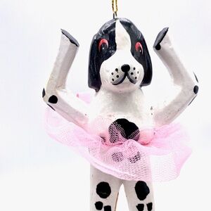 Monkey business Dog Ballerina Tutu Ornament